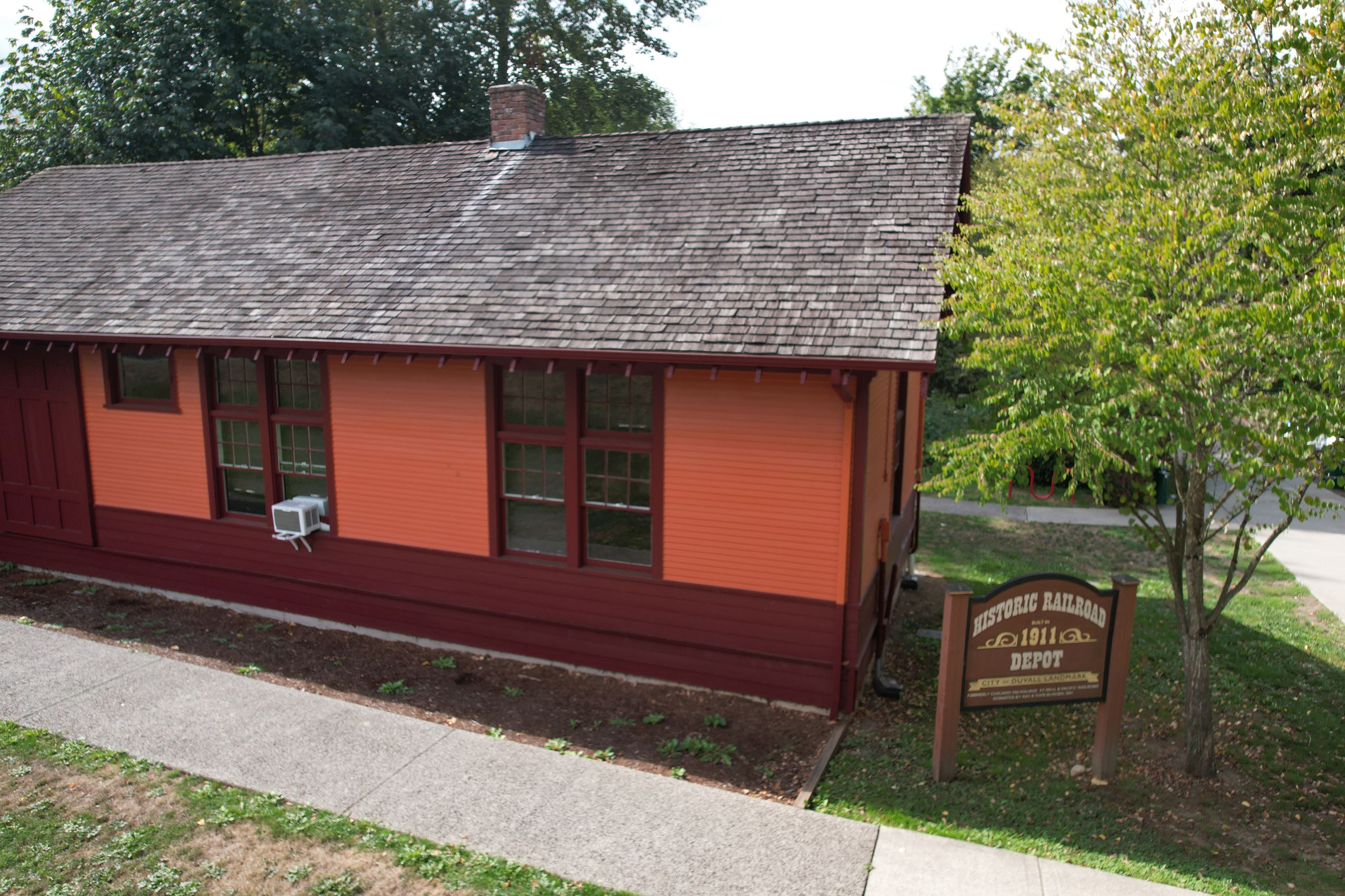 Depot Building looking west