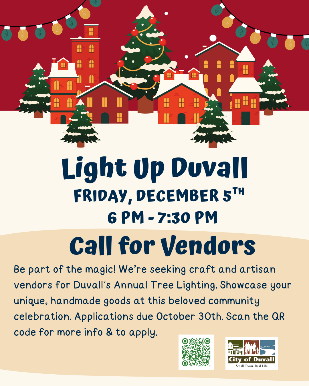 Light Up Duvall Call for vendors